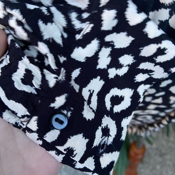 Zara Animal Print Long sleeve Smock dress size Large - Picture 6 of 14